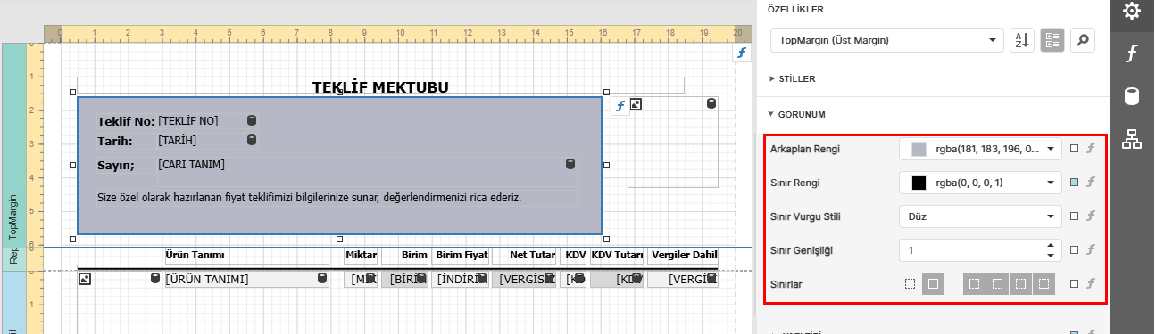 Panel Sınır Ayarları