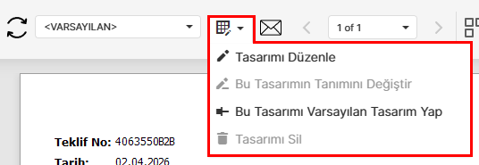 Tasarım Editörünü Açma