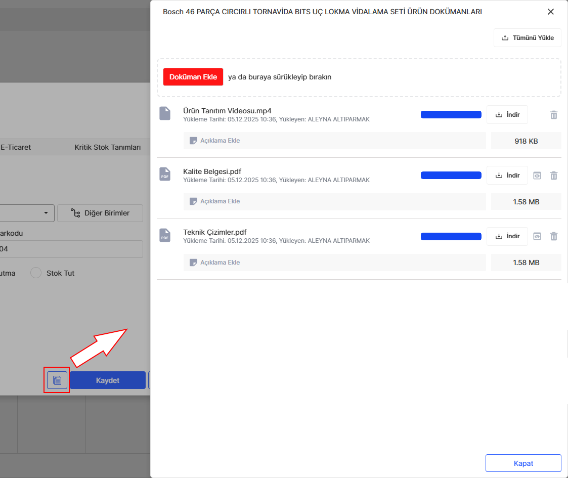 Ürün Dokümanları
