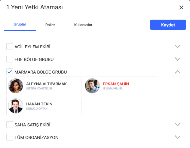 Yetki Atama